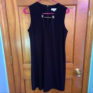 Calvin Klein Jersey tank dress gold hardware